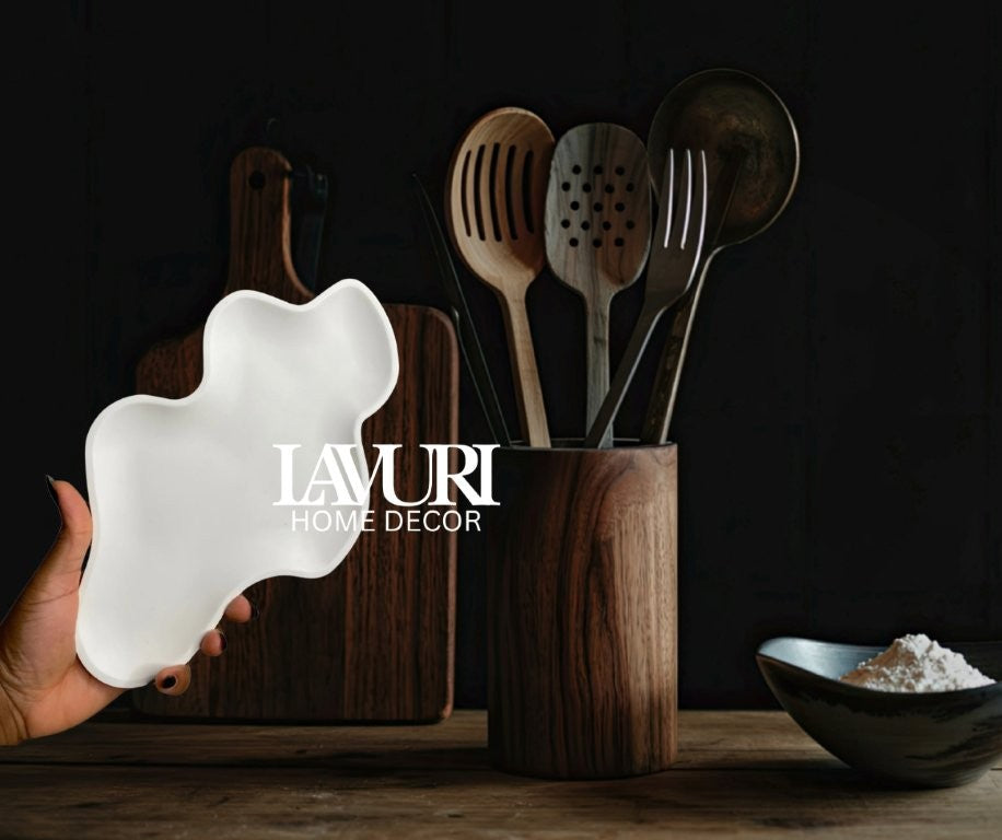 LAGO DI LUGANO deco tray for dry food, bread & flowers, juwelery, keys, Candle sand pearled wax for DIY Candles