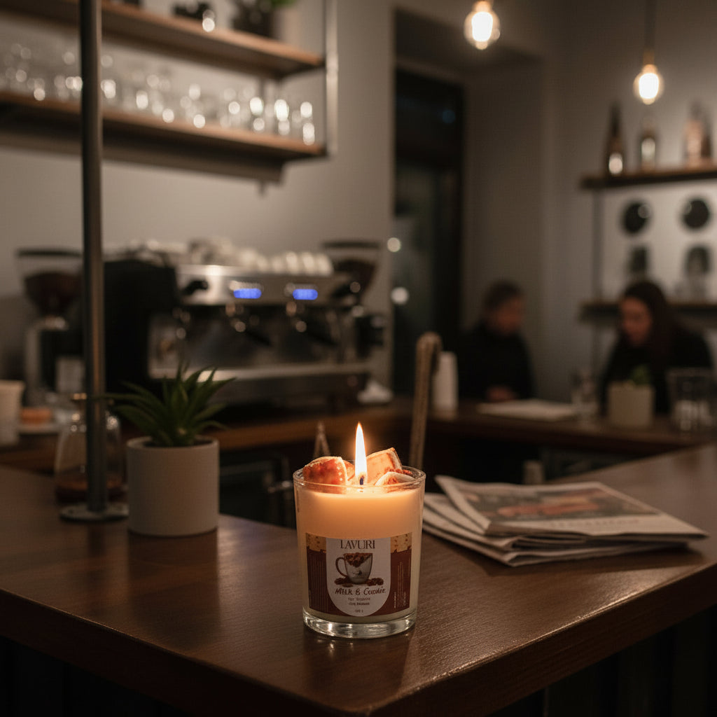 MILK & Cookie Soy wax dessert candle handmade natural bio vegan Duftkerze