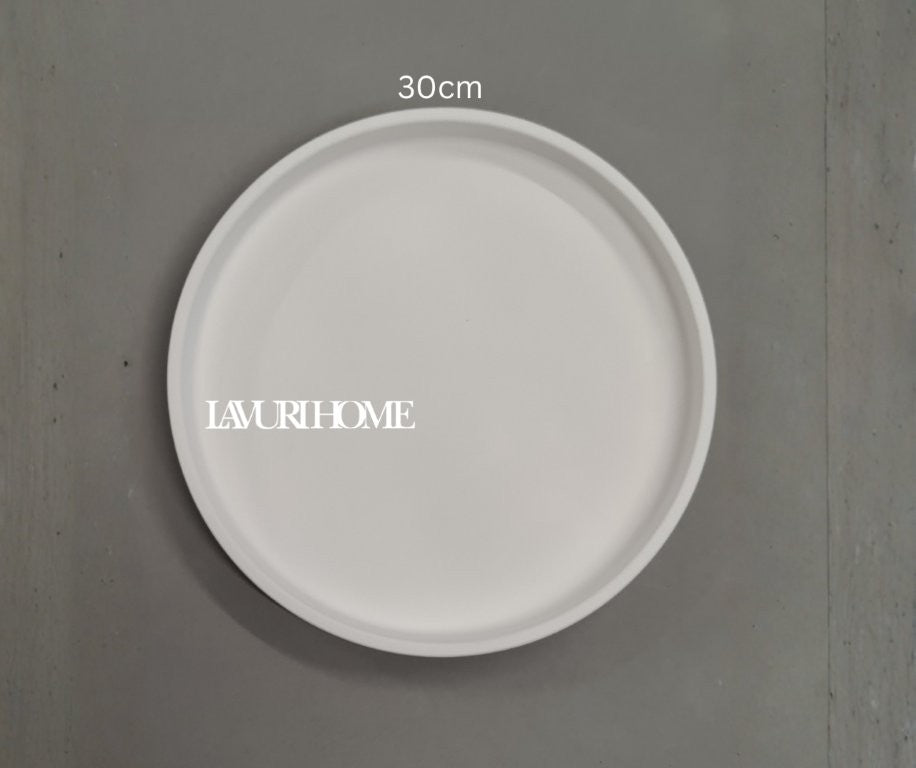 ROMA Plate 17cm / 25cm / 30cm with a 1cm rim or Terrine 10cm x 4,5cm + Lid, perfect as a decorative tray