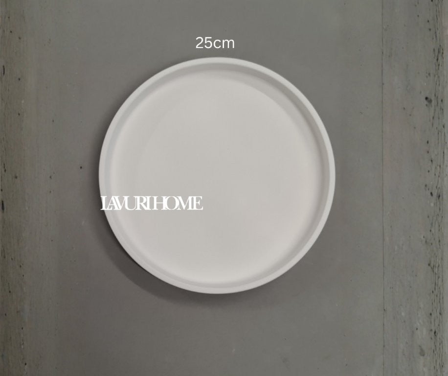 ROMA Plate 17cm / 25cm / 30cm with a 1cm rim or Terrine 10cm x 4,5cm + Lid, perfect as a decorative tray