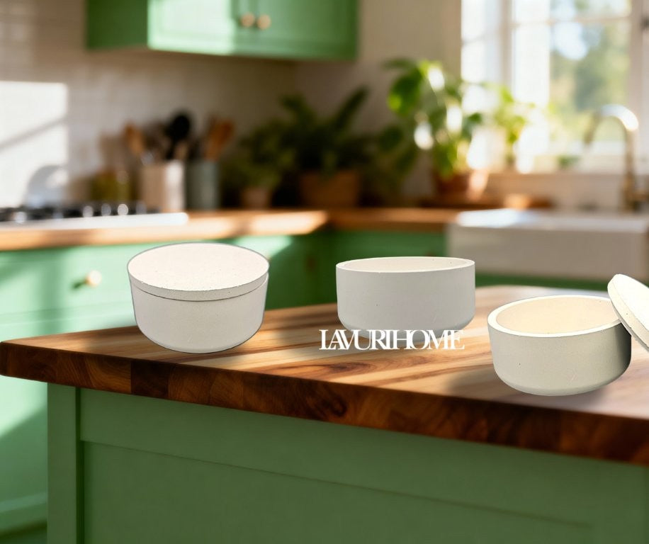 ROMA Bowl + Lid – 10cm with a 10,5 cm x 1cm Lid, perfect as a decorative bowl for dry utensils