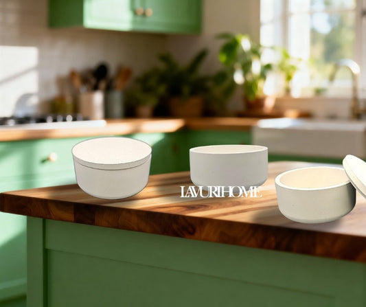 ROMA Bowl + Lid – 10cm with a 10,5 cm x 1cm Lid, perfect as a decorative bowl for dry utensils