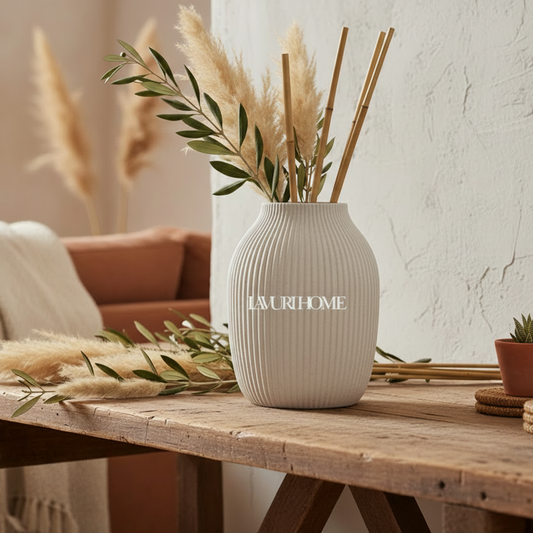 Ribbed 1600 Keramik Vase handmade Home Decor europe germany vegan natürlich nachhaltig biologisch