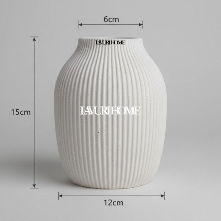 Ribbed 1600 Keramik Vase handmade Home Decor europe germany vegan natürlich nachhaltig biologisch