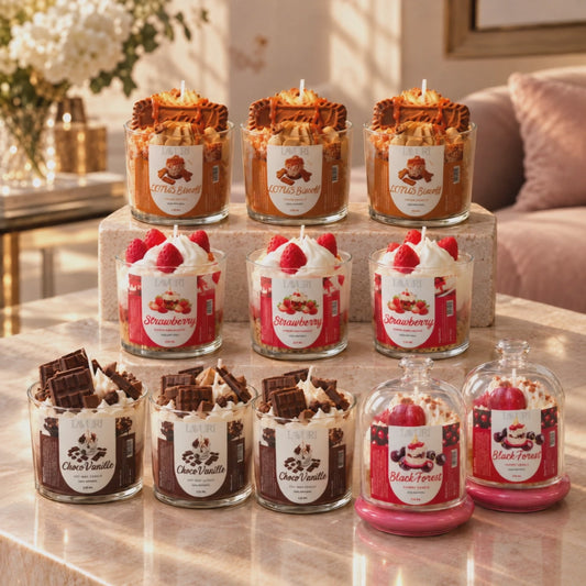 LAVURI Sweet Berry – camera tour of the complete handmade candle assortment