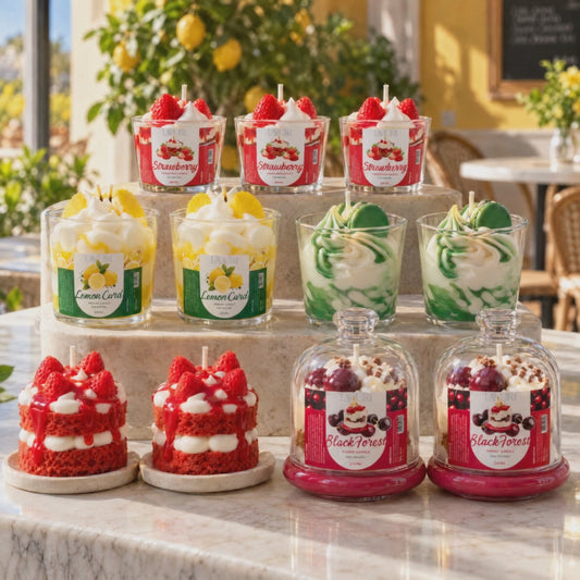 LAVURI Fruity Bestseller Mix – camera tour of 11 handmade dessert candles, Portugal
