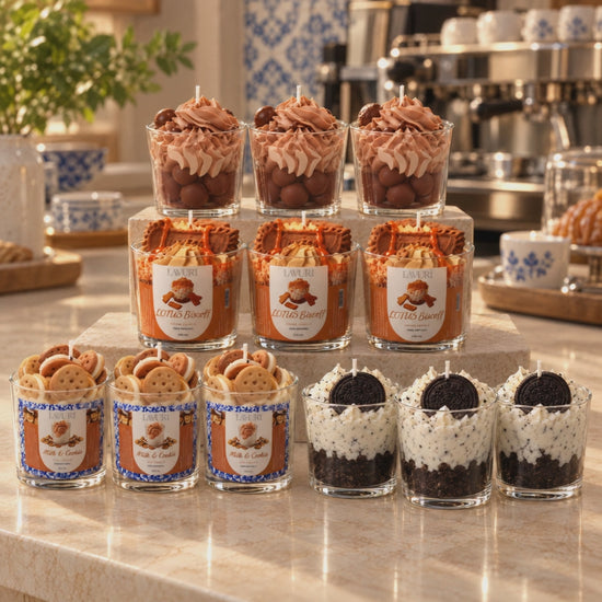 LAVURI Cookie – camera tour of the complete handmade candle assortment