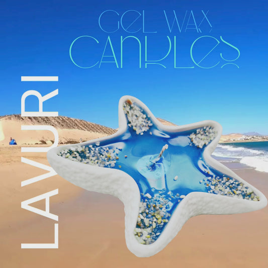 LAVURI® StarFish - dekorative Schale als Kerze, für Kerzensand, pearled Wax, Schmuck oder Schalenfrüchte, exklusives weiss, Deco Tray
